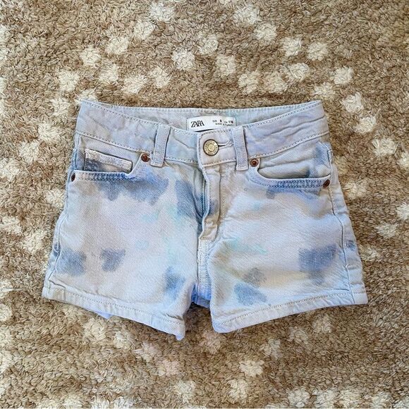 Zara Other - Zara Acid Wash Blue Jean Shorts